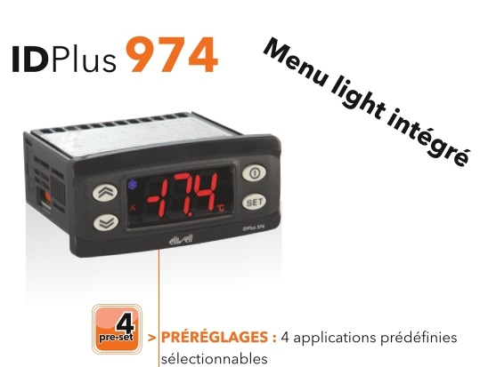 ELIWELL-Régulateur de Température ID PLUS 971-12V-Réf 5521