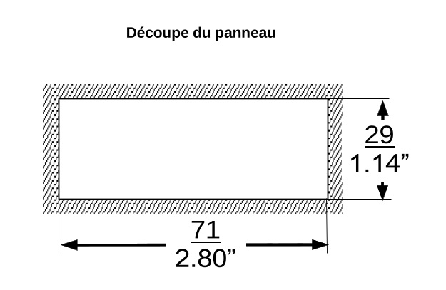 Découpe pour régulateur MR51