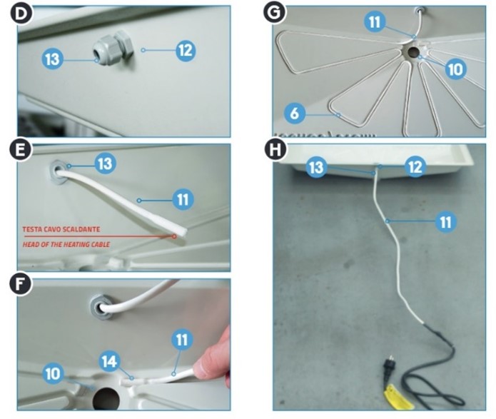 Bac à condensats en PVC pour groupe extérieur de climatisati..