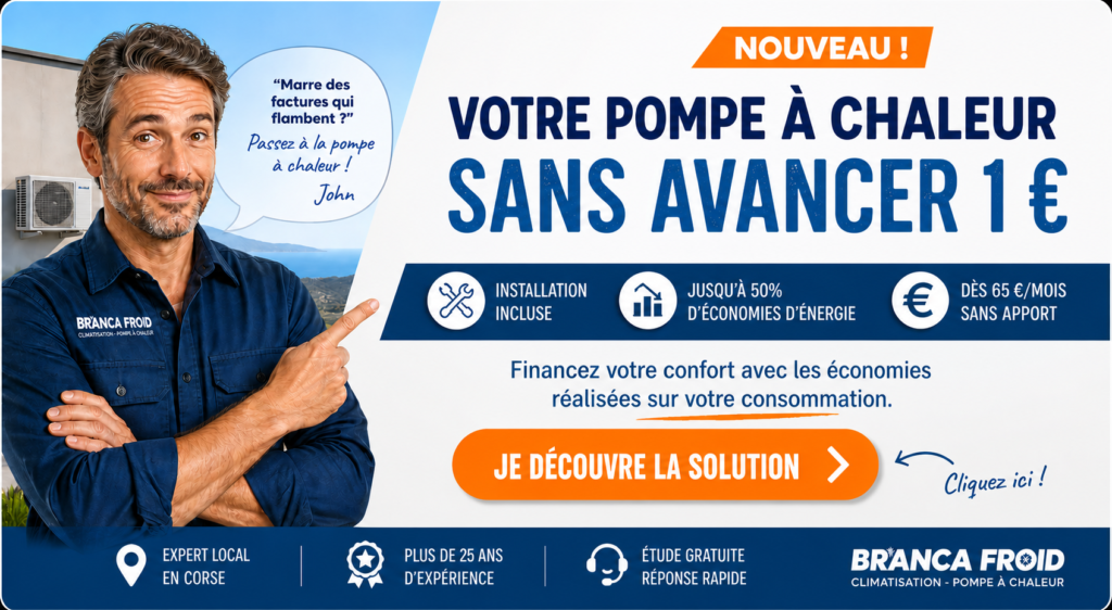 Location avec option d'achat sur 36 mois - Pompe à chaleur avec Branca Froid